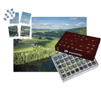 puzzleYOU : Calendrier de l'Avent | « Vue panoramique sur la vallée de la Dordogne Périgord Noir France Europe »