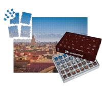 puzzleYOU : Calendrier de l'Avent | « Vue panoramique sur Marrakech et Les Montagnes enneigées de l'Atlas, Maroc »