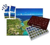 puzzleYOU : Calendrier de l'Avent | « Vue par Drone du Lagon Bleu, Port Vila, Éfaté, Vanuatu »