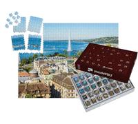 puzzleYOU : Calendrier de l'Avent | « Vue sur Genève et Le lac Léman, Suisse »