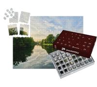 puzzleYOU : Calendrier de l'Avent | « Vue sur la Ville de Rennes et la rivière Vilaine, région Bretagne et département Ille-et-Vilaine. »
