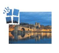 puzzleYOU : Calendrier de l'Avent | « Vue sur le Pont d'Avignon du 12ème siècle à Avignon, Provence, France »