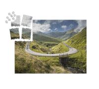 puzzleYOU : Calendrier de l'Avent | « Vue sur Le Virage du col de la Route panoramique dans Les Montagnes d'Iraty, Pays Basque, France »