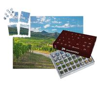 puzzleYOU : Calendrier de l'Avent | « Vue sur l'église et Le Village viticole de Hunawihr au Milieu des vignobles de la région Alsace, France »