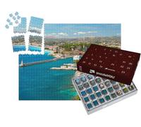 puzzleYOU : Calendrier de l'Avent | « Vue sur Nice, Station balnéaire méditerranéenne, Cote d'Azur, France »