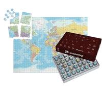 puzzleYOU : Calendrier de l'Avent | « World Map Classic Color Political - Illustration détaillée vectorielle »