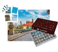 puzzleYOU : Calendrier de l'Avent | « Wroclaw : Pont Vert avec Vue sur Saint-Jean, île de la cathédrale, Pologne »