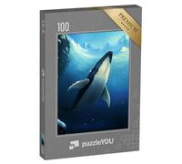 puzzleYOU : Puzzle de 100 pièces « Baleine Bleue des Profondeurs de l’océan Arctique »