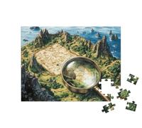 puzzleYOU : Puzzle de 100 pièces « Chasse au trésor au Pays des Dragons »
