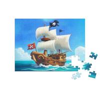 puzzleYOU : Puzzle de 100 pièces « dans l’Aventure avec Le Bateau Pirate »