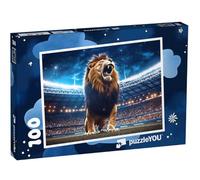 puzzleYOU : Puzzle de 100 pièces « des Champions forts de Lions sur Le Terrain »