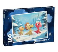 puzzleYOU : Puzzle de 100 pièces « des Dinosaures des neiges en Mission secrète »