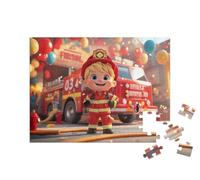 puzzleYOU : Puzzle de 100 pièces « Fête à la caserne des Pompiers »