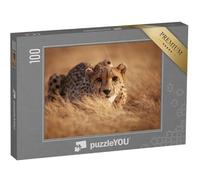 puzzleYOU : Puzzle de 100 pièces « Guépard, prêt à bondir »