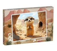 puzzleYOU : Puzzle de 100 pièces « Hé, Je suis Suricate Snuffy »