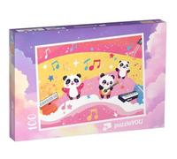 puzzleYOU : Puzzle de 100 pièces « La Bande de Pandas Fait vibrer la fête »