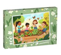 puzzleYOU : Puzzle de 100 pièces « La découverte du Merveilleux Monde des Jardins »