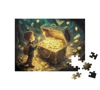 puzzleYOU : Puzzle de 100 pièces « La découverte du trésor Magique »