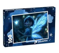 puzzleYOU : Puzzle de 100 pièces « La fée Bleue au Clair de Lune »
