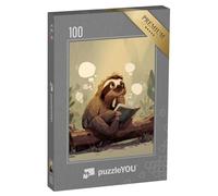 puzzleYOU : Puzzle de 100 pièces « La Lecture du Paresseux »
