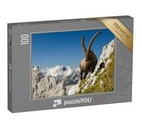 puzzleYOU : Puzzle de 100 pièces « Le Bouquetin, Roi des Montagnes »