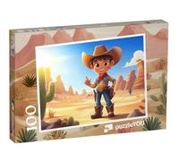puzzleYOU : Puzzle de 100 pièces « Le Cow-Boy Le Plus Rapide de l’Ouest »