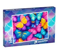 puzzleYOU : Puzzle de 100 pièces « Le Paradis coloré des Papillons »
