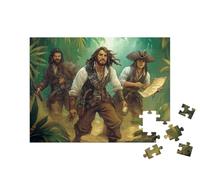 puzzleYOU : Puzzle de 100 pièces « Le repaire Secret des Pirates »