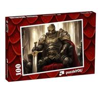 puzzleYOU : Puzzle de 100 pièces « Le Roi Aigle sur Le Trône »