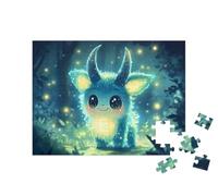 puzzleYOU : Puzzle de 100 pièces « Ma lumière Brille à Travers la forêt enchantée »
