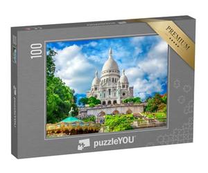 puzzleYOU : Puzzle de 100 pièces « Magnifique basilique du Sacré-Cœur, Montmartre, Paris »