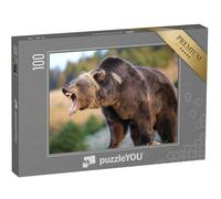 puzzleYOU : Puzzle de 100 pièces « Ours Brun d'Amérique du Nord, Grizzly »