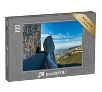 puzzleYOU : Puzzle de 100 pièces « Paysage du Vercors en France - Vue sur Combe Laval, Col Del la Machine, France, Europe »