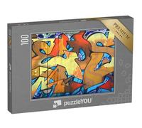 puzzleYOU : Puzzle de 100 pièces « Peinture Abstraite de Graffiti »