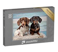 puzzleYOU : Puzzle de 100 pièces « Portrait de Deux teckels »