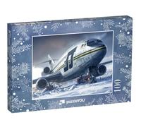 puzzleYOU : Puzzle de 100 pièces « SnowWing 74 : Vol de Transport vers Le pôle Nord »
