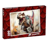 puzzleYOU : Puzzle de 100 pièces « T-Rex à la Chasse »
