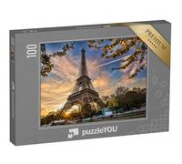 puzzleYOU : Puzzle de 100 pièces « Tour Eiffel avec Arbre du Printemps, Paris, France »