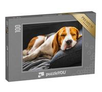 puzzleYOU : Puzzle de 100 pièces « Un Beagle sur Le canapé »
