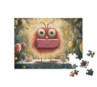 puzzleYOU : Puzzle de 100 pièces « Un Cadeau de fête Monstre »