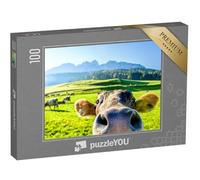 puzzleYOU : Puzzle de 100 pièces « Vache curieuse »