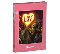 puzzleYOU : Puzzle de 100 pièces « Zombie Love : l'amour sans Fin »