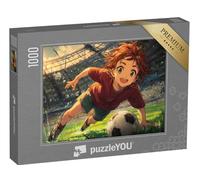 puzzleYOU : Puzzle de 1000 pièces « Anime au Football dans Le Stade »