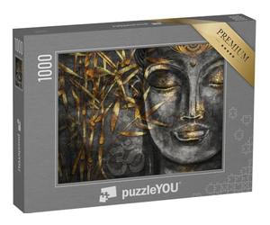 puzzleYOU : Puzzle de 1000 pièces « Art numérique Collage combiné avec Aquarelle : Bodhisattva Buddha »