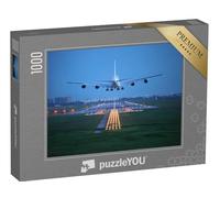puzzleYOU : Puzzle de 1000 pièces « Avion de Ligne en Phase d'atterrissage à Destination »