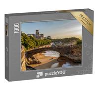 puzzleYOU : Puzzle de 1000 pièces « Biarritz, France. Vue panoramique sur Le fameux Pont de Pierre menant au Rocher du Basta »