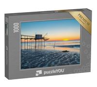 puzzleYOU : Puzzle de 1000 pièces « Cabane de pêcheur sur pilotis au Bord de l'Atlantique près de La Rochelle, Charente Maritime »