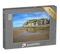 puzzleYOU : Puzzle de 1000 pièces « Cap Blanc Nez, Cote d'Opale, Pas-de-Calais, France : La Plage à marée Basse »