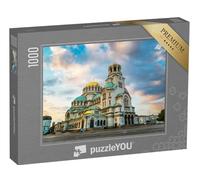 puzzleYOU : Puzzle de 1000 pièces « Cathédrale Saint-Alexandre-Nevski, Centre-Ville de Sofia, Bulgarie »
