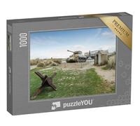 puzzleYOU : Puzzle de 1000 pièces « Char américain à Utah Beach, mémorial du débarquement en Normandie »